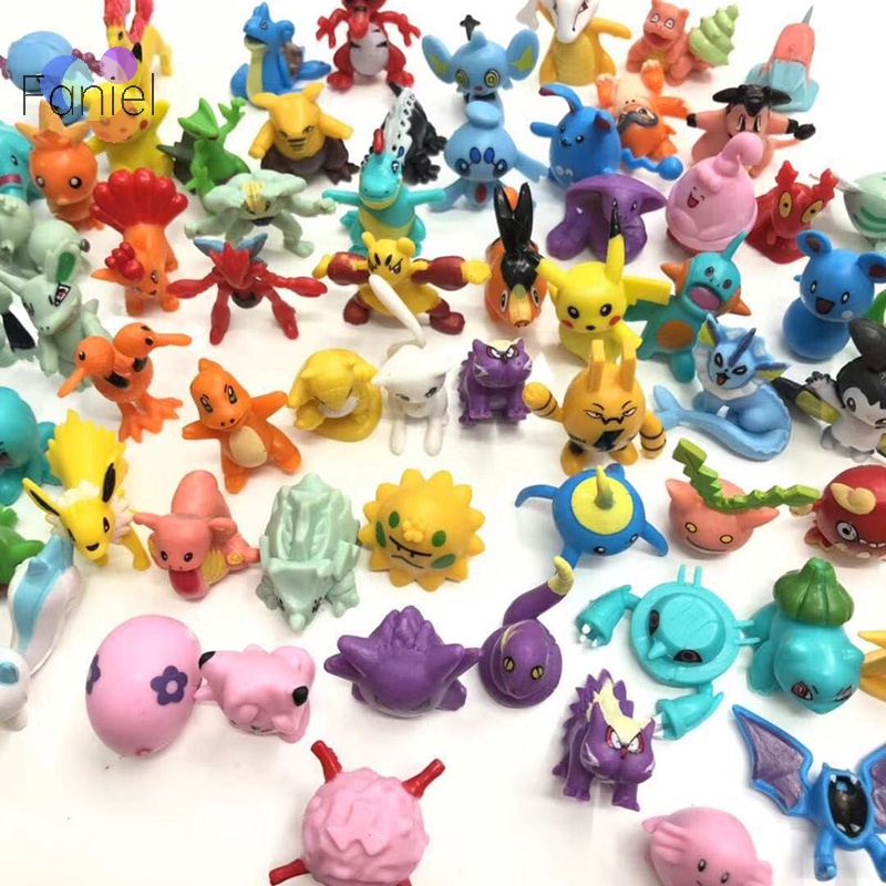 Set 24 Mô Hình Đồ Chơi Nhân Vật Hoạt Hình pokemon 2.5-3cm