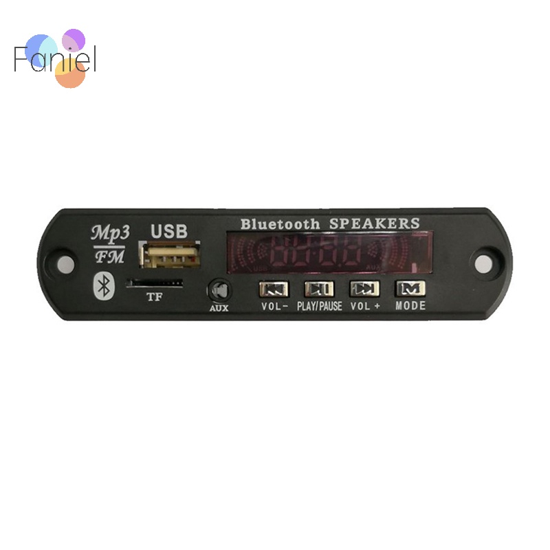 Mô-đun Giải Mã Âm Thanh usb tf fm bluetooth 5.0 9v-12v mp3 wma Màn Hình Màu Điều Khiển Từ Xa Cho Xe Hơi