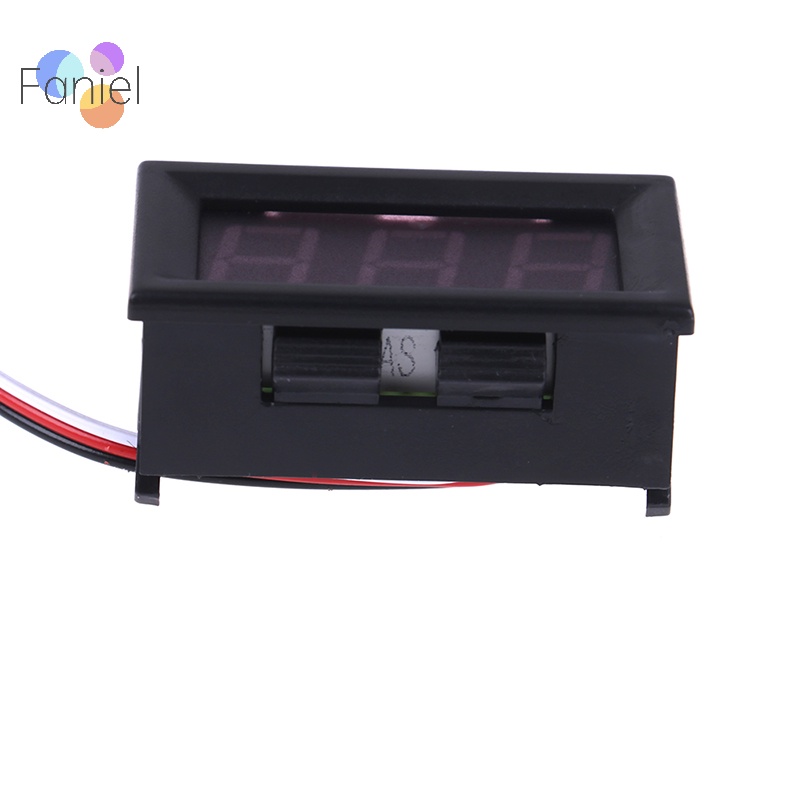 Vôn Kế dc 0-30v 3 Dây Màn Hình led Kỹ Thuật Số Cho Xe Hơi Động Cơ