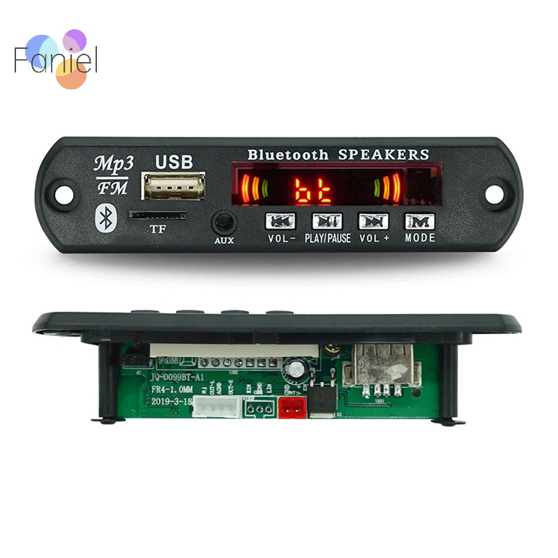 Mô-đun Giải Mã Âm Thanh usb tf fm bluetooth 5.0 9v-12v mp3 wma Màn Hình Màu Điều Khiển Từ Xa Cho Xe Hơi