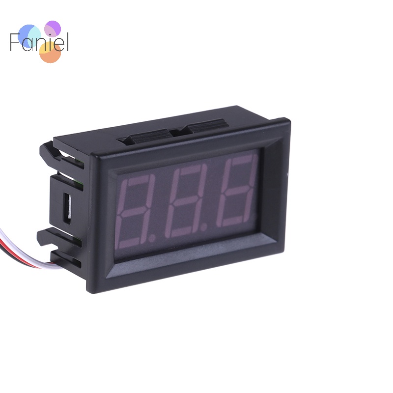 Vôn Kế dc 0-30v 3 Dây Màn Hình led Kỹ Thuật Số Cho Xe Hơi Động Cơ