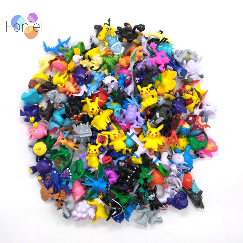 Set 24 Mô Hình Đồ Chơi Nhân Vật Hoạt Hình pokemon 2.5-3cm