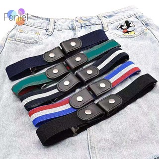 {faniel} Thắt Lưng Co Giãn Không Có Khóa Cài Không Đường May Cho Nam Và Nữ