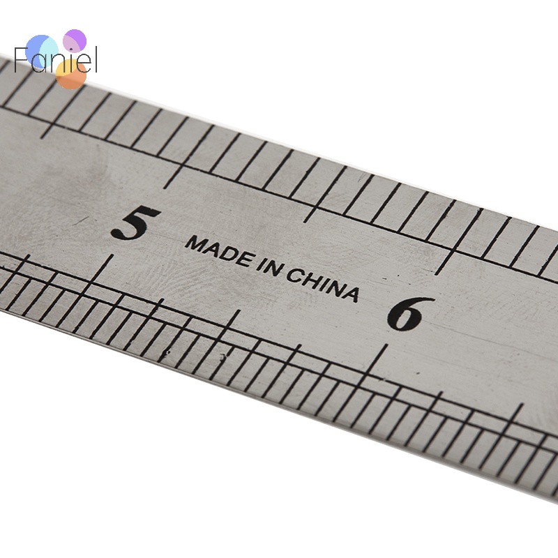 Thước Đo Hai Mặt Bằng Thép Không Gỉ 15-30cm