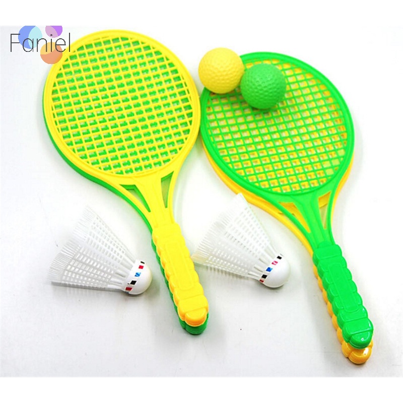 1 Cặp Vợt Cầu Lông / tennis Đồ Chơi Giáo Dục Cho Bé