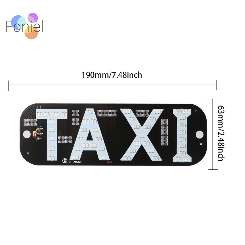 Đèn led 12v Chiếu Sáng Bảng Số Xe taxi Có Cáp usb