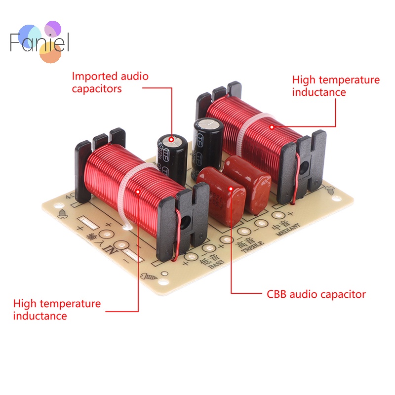 Mô Đun Chia Tần Số 3 Chiều 900-4000hz Chuyên Dụng Cho Loa Âm Thanh