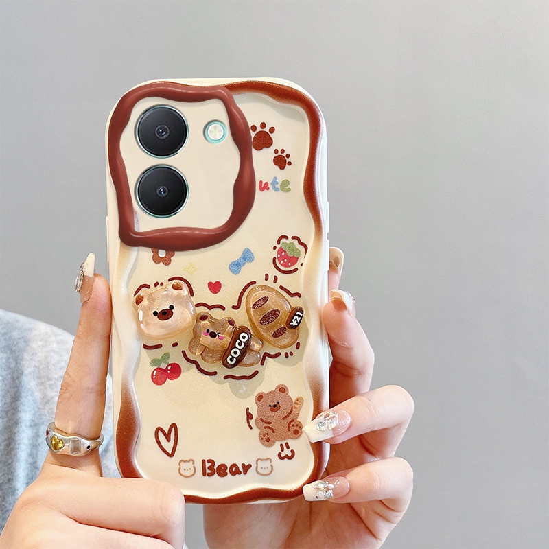 Ốp lưng vivo y36 Ốp Điện Thoại Gắn Búp Bê 3d Xinh Xắn Cho vivo y36 Dễ Thương