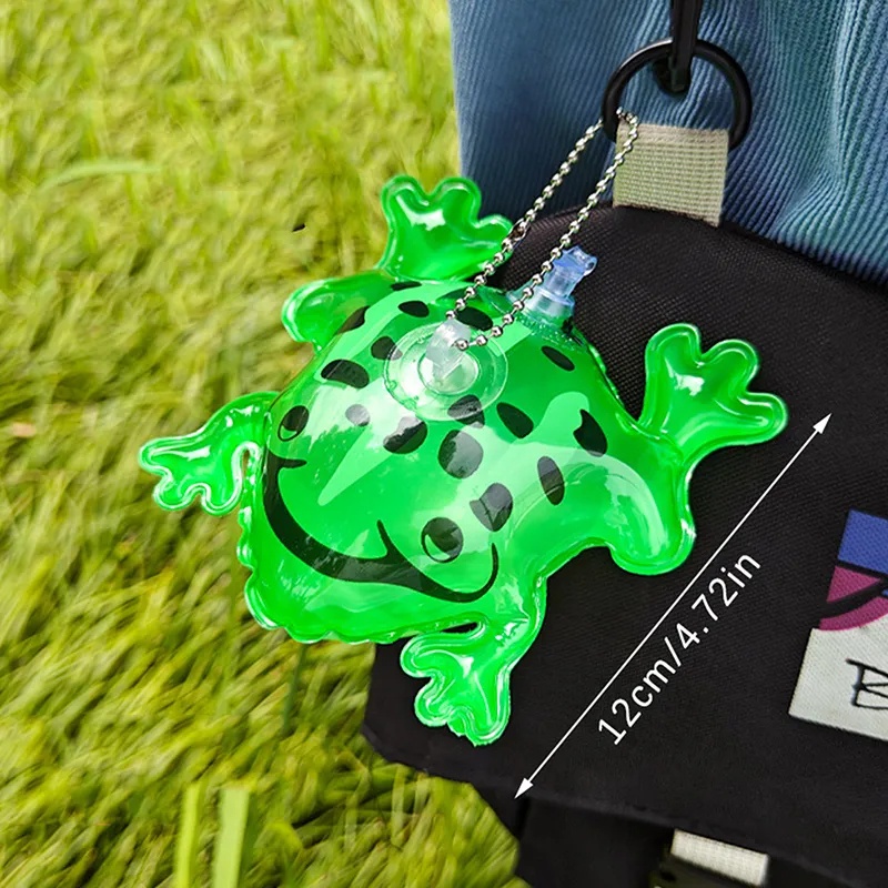 Mặt Dây Chuyền Bong Bóng Bơm Hơi mini Hình Ếch Vui Nhộn Cho Trẻ Em / Người Lớn / Móc Khóa Ếch Xanh Hồng / Túi Quà Sinh Nhật Mới Lạ