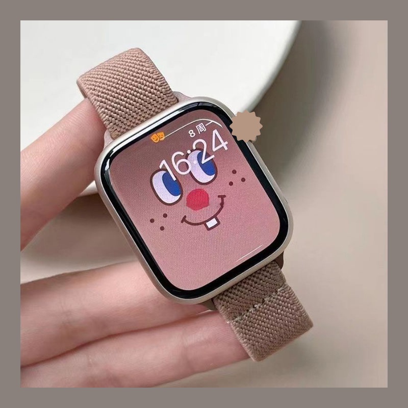 Dây Đeo nylon Có Khóa Trượt Cho Đồng Hồ Thông Minh aw 49mm ultra 44mm 45mm 42mm 4 3 2 1 7 6 5 se 8 40mm 41mm 38mm