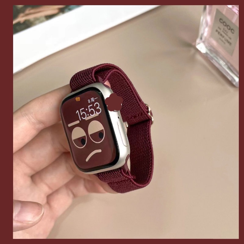 Dây Đeo nylon Có Khóa Trượt Cho Đồng Hồ Thông Minh aw 49mm ultra 44mm 45mm 42mm 4 3 2 1 7 6 5 se 8 40mm 41mm 38mm