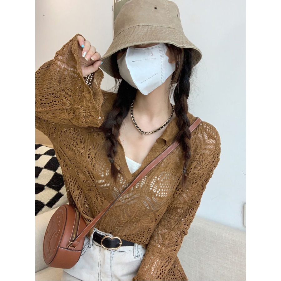 KIKONEY SHOP Áo Len croptop áo tingoan áo nữ kiểu 2023 New Style A29J2FV 34Z230821