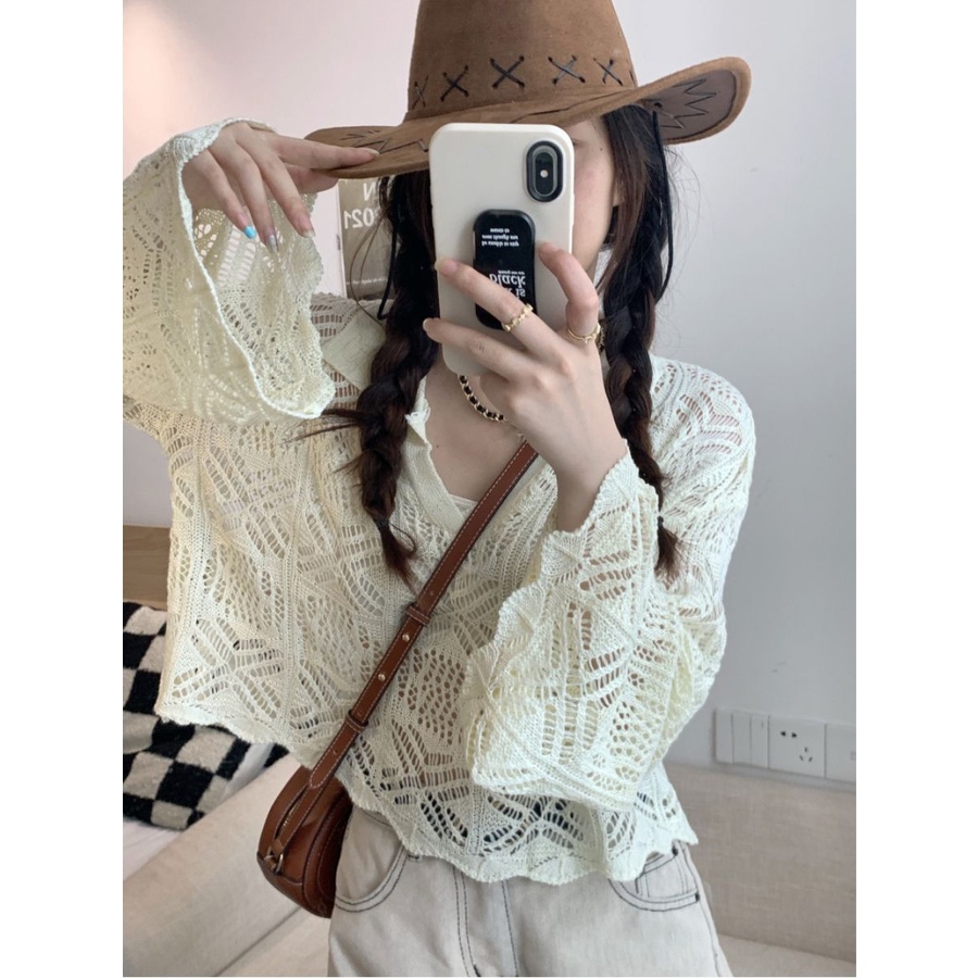 KIKONEY SHOP Áo Len croptop áo tingoan áo nữ kiểu 2023 New Style A29J2FV 34Z230821