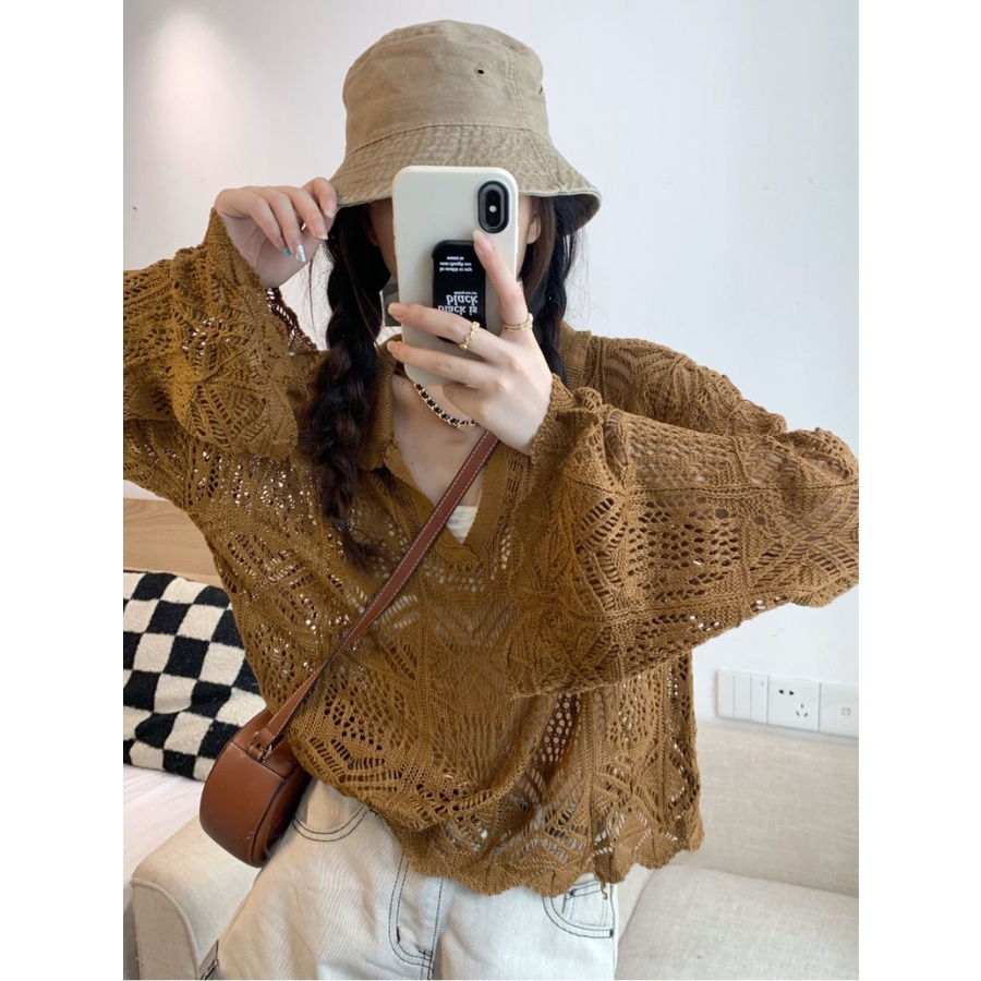 KIKONEY SHOP Áo Len croptop áo tingoan áo nữ kiểu 2023 New Style A29J2FV 34Z230821