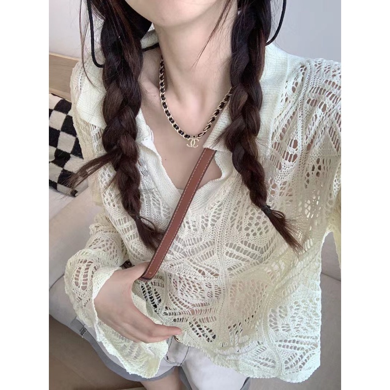 KIKONEY SHOP Áo Len croptop áo tingoan áo nữ kiểu 2023 New Style A29J2FV 34Z230821