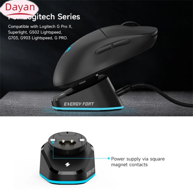 Đế Sạc Chuột Không Dây Cho g403 g502 x plus g703 g903 / gpw1 / 2