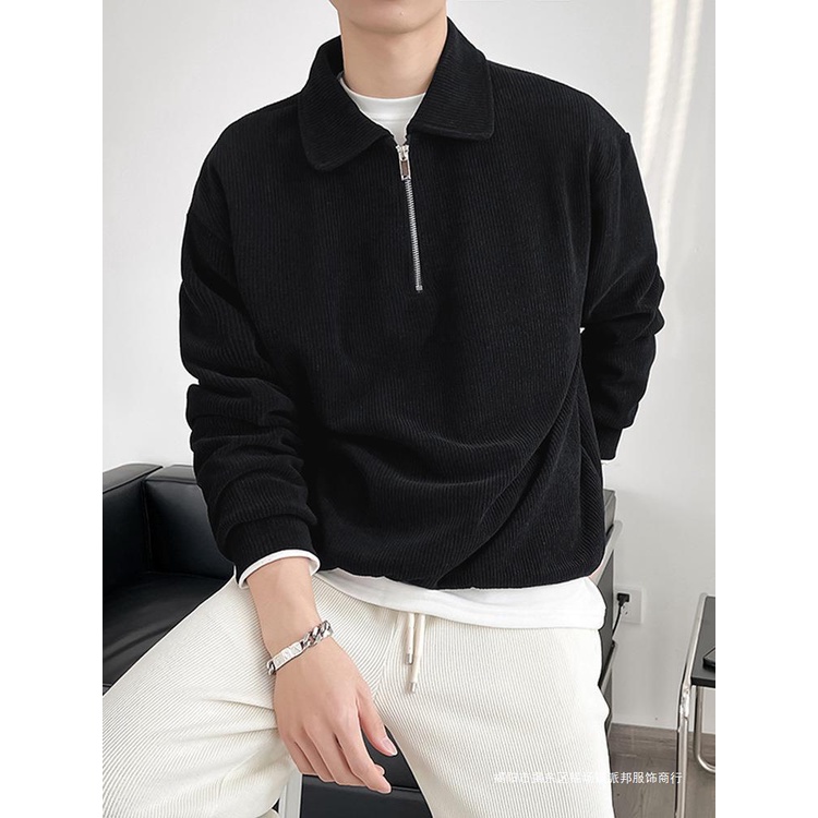 Áo sweater Khóa Kéo Nửa Chất liệu siêu mềm Thường Ngày Mùa Thu Đông Cho Nam