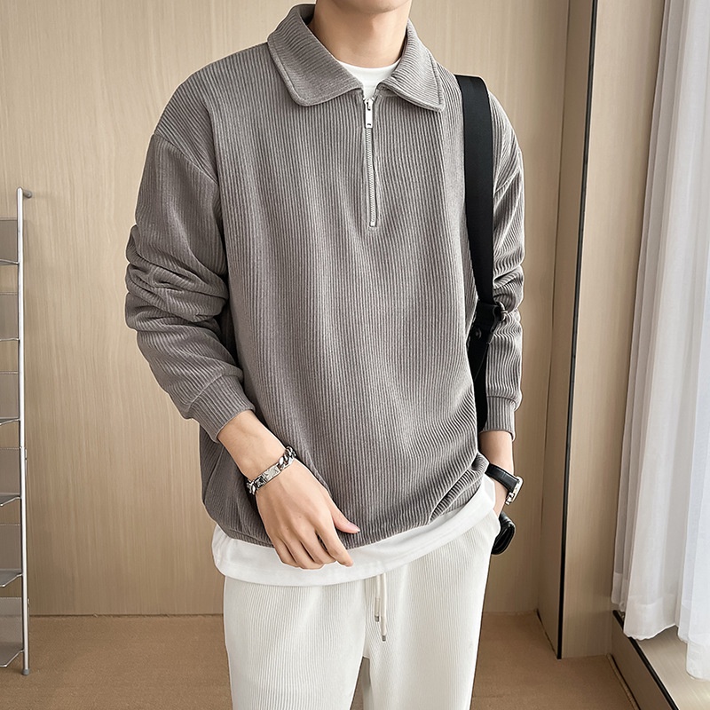 Áo sweater Khóa Kéo Nửa Chất liệu siêu mềm Thường Ngày Mùa Thu Đông Cho Nam