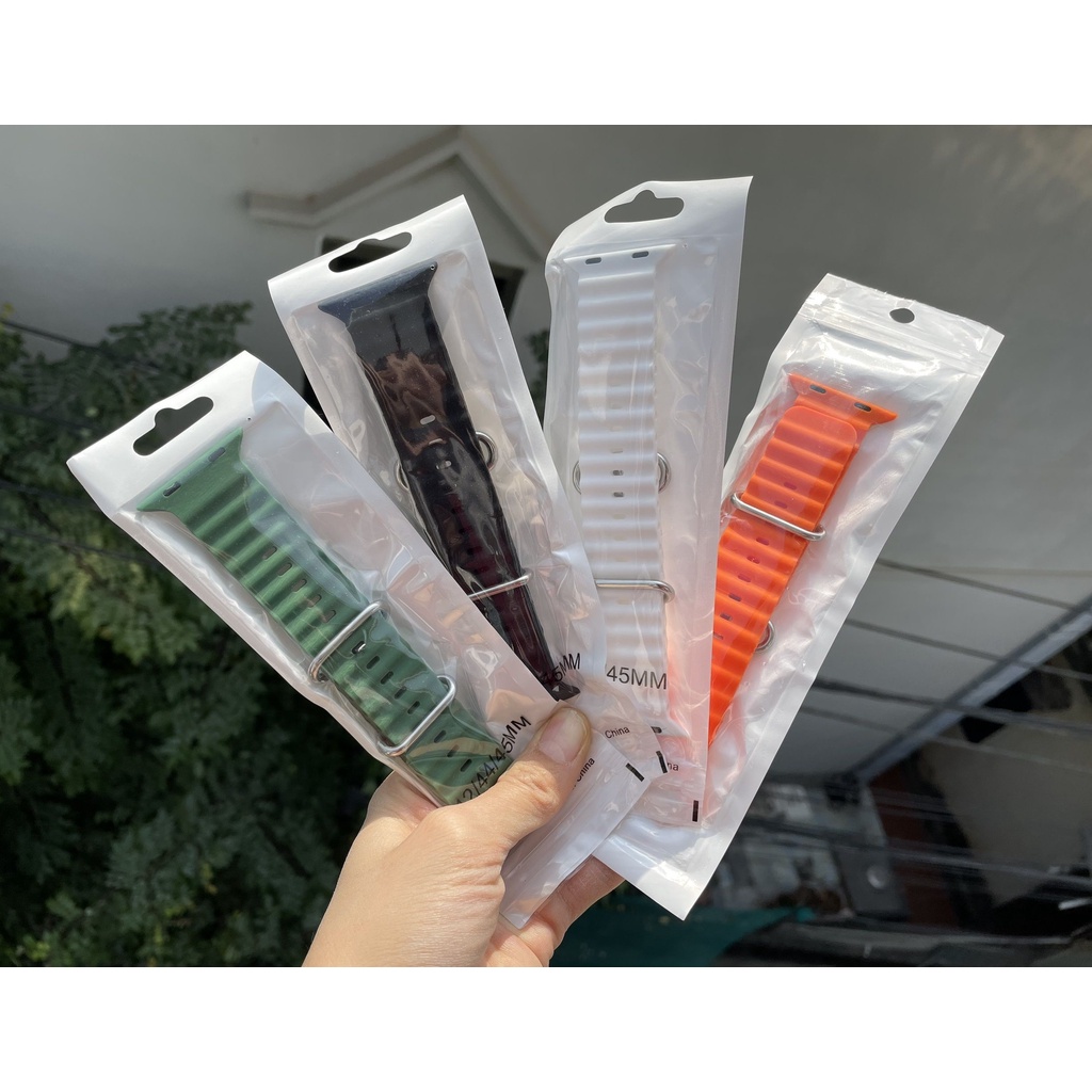 Dây Đồng Hồ Thông Minh Silicon Ultra Thể Thao Cho Mẫu Watch Ultra, SE, Series 1 2 3 4 5 6 7 8 Size 42mm 44mm 45mm 49mm