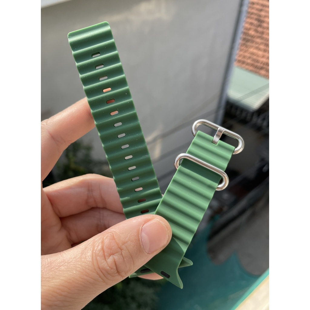 Dây Đồng Hồ Thông Minh Silicon Ultra Thể Thao Cho Mẫu Watch Ultra, SE, Series 1 2 3 4 5 6 7 8 Size 42mm 44mm 45mm 49mm