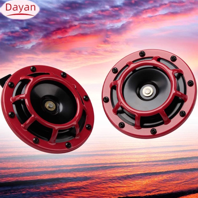 Bộ 2 Kèn Hơi 12v 125mm Hai Tông Siêu Lớn Chống Thấm Nước Cho Xe Hơi / Xe Tải / Xe Máy