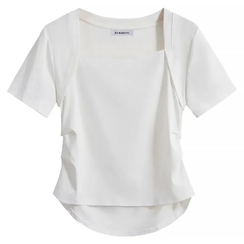Áo Thun Tay Ngắn Chất Liệu cotton Cao Cấp Thời Trang Mùa Hè Dành Cho Nữ