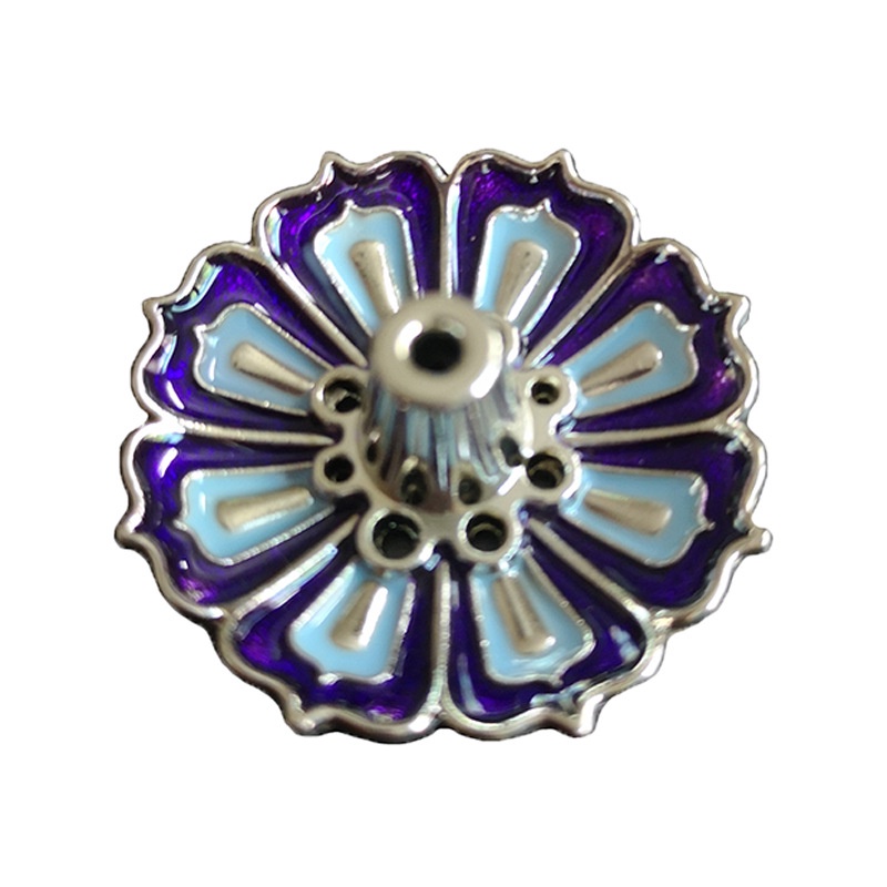 Đế đốt nhang trầm hương hình hoa sen bằng đồng, Đế cắm nhang 9 lỗ hình hoa sen đẹp mắt