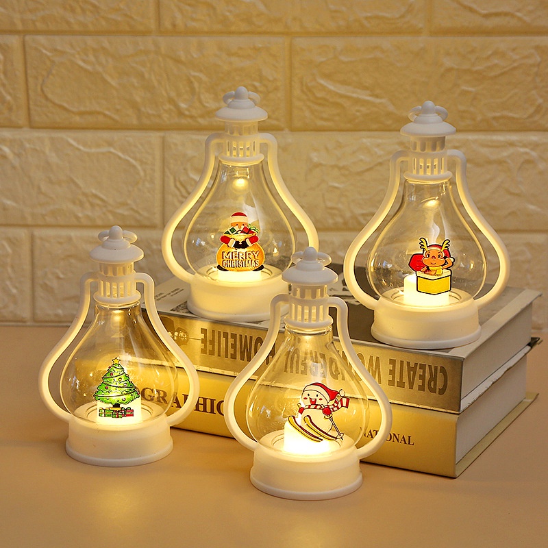 Đèn led Trang Trí Giáng Sinh Hình Ông Già Noel / Người Tuyết Hoạt Hình diy