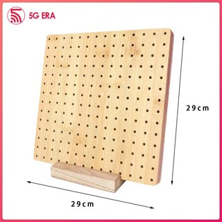 Bảng đan len bằng tre kèm ghim gài tiện dụng cho người mới bắt đầu