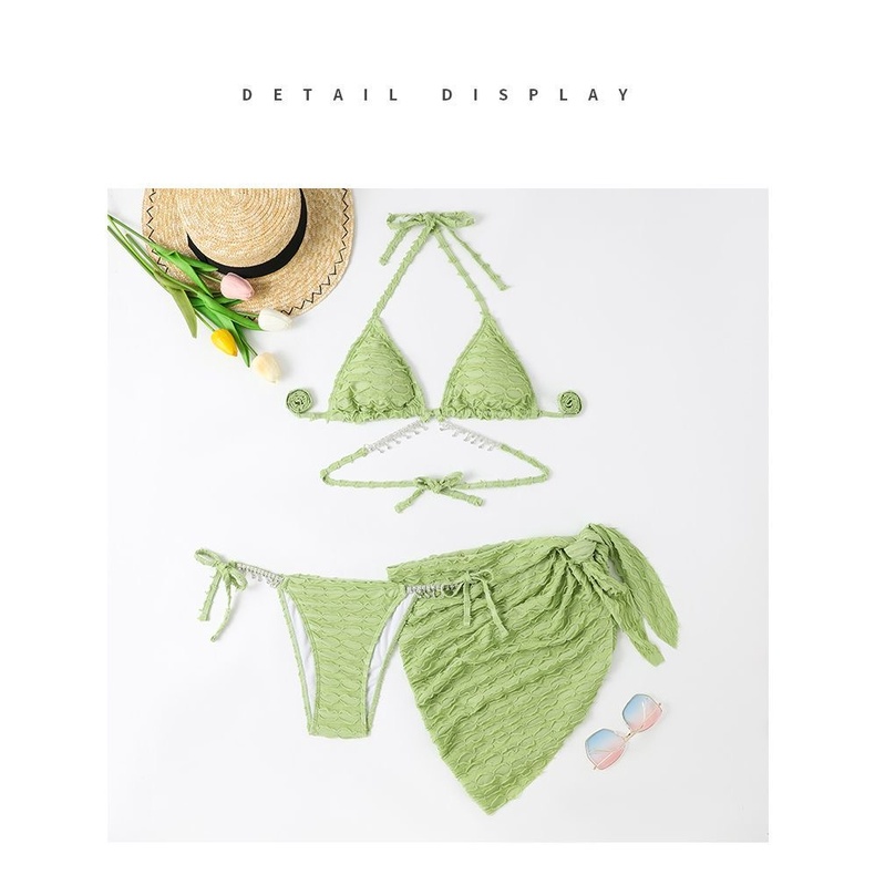 Bộ Đồ Bơi bikini Hai Dây Phong Cách Hàn Quốc Thời Trang Quyến Rũ Cho Nữ