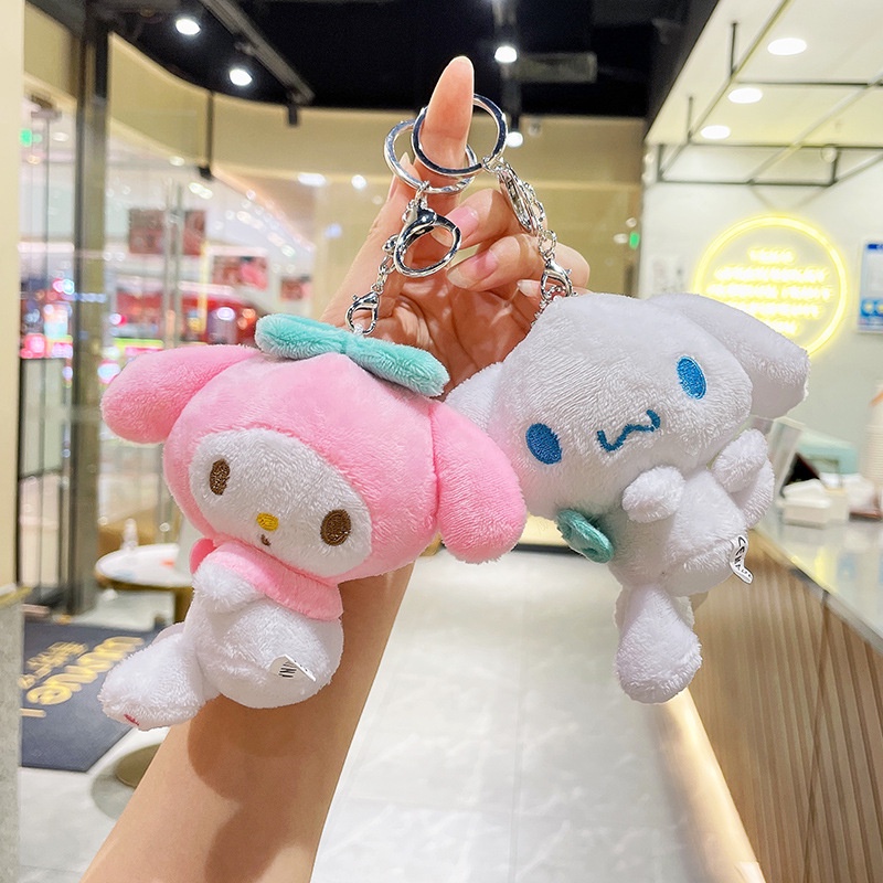 Sanrio Móc Khóa hello kitty my melody cinnamoroll Nhồi Bông Đáng Yêu