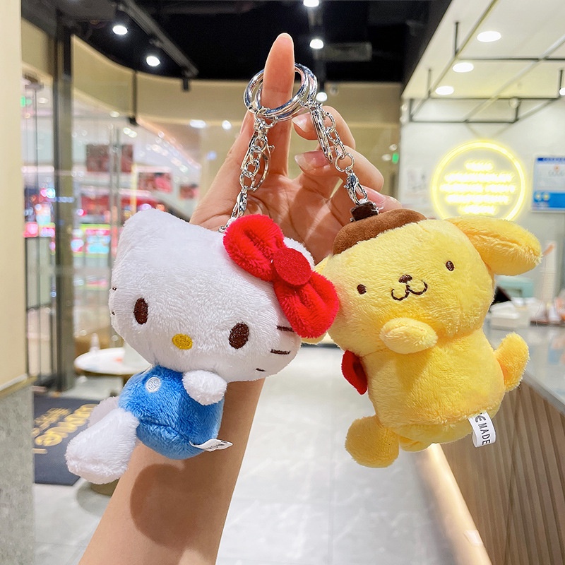 Sanrio Móc Khóa hello kitty my melody cinnamoroll Nhồi Bông Đáng Yêu