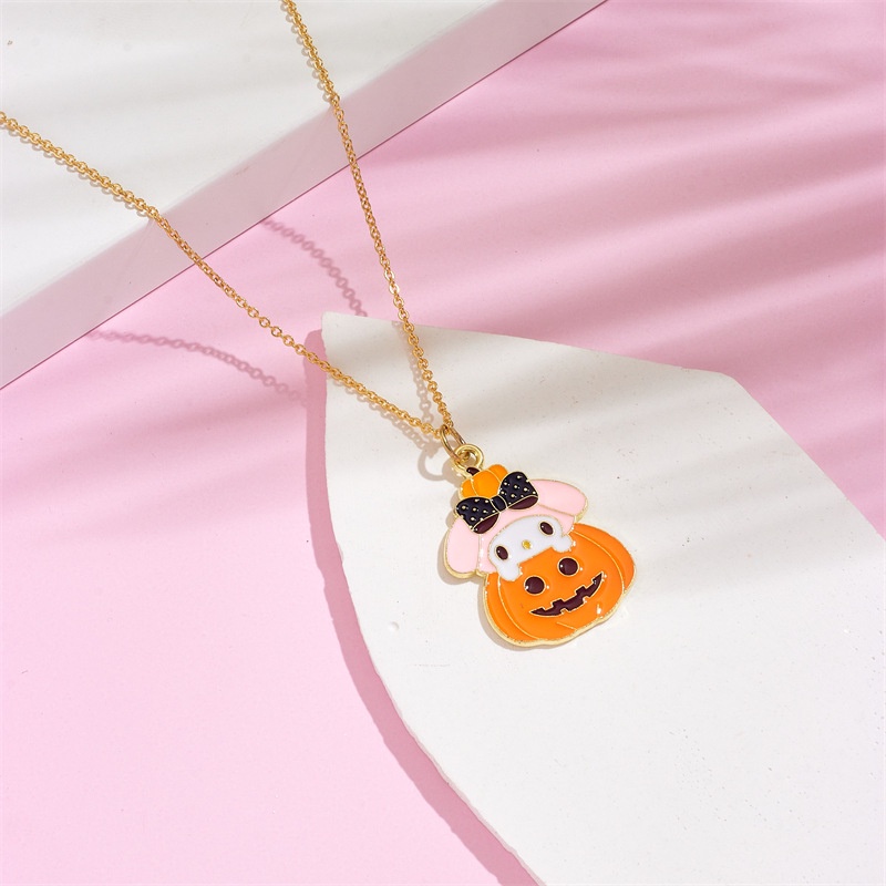 Vòng cổ Mạ Vàng Mặt Hình Bí Ngô sanrio Hoạt Hình