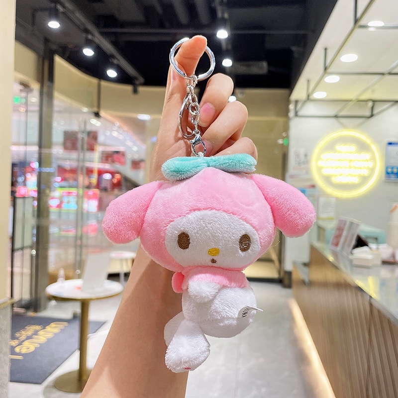 Sanrio Móc Khóa hello kitty my melody cinnamoroll Nhồi Bông Đáng Yêu