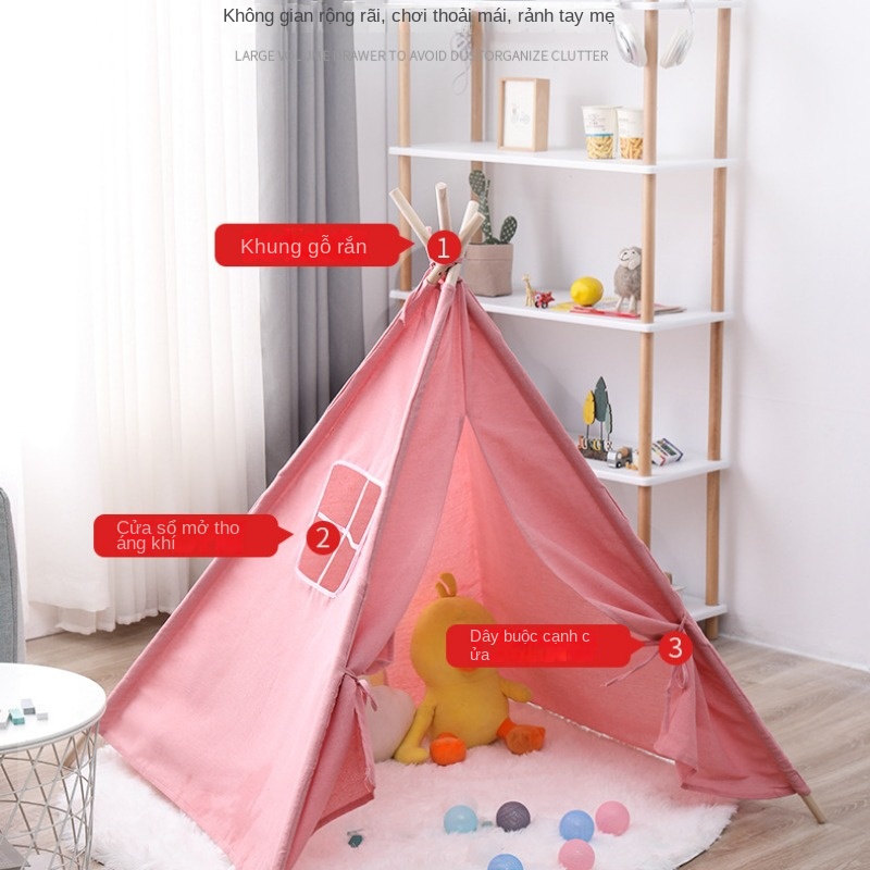 Lều Đồ Chơi Phong Cách Ấn Độ Cho Bé