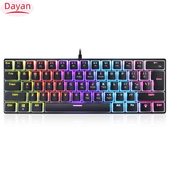 Bàn Phím Cơ gaming dayan l700 61 Phím 12 Chế Độ Chiếu Sáng