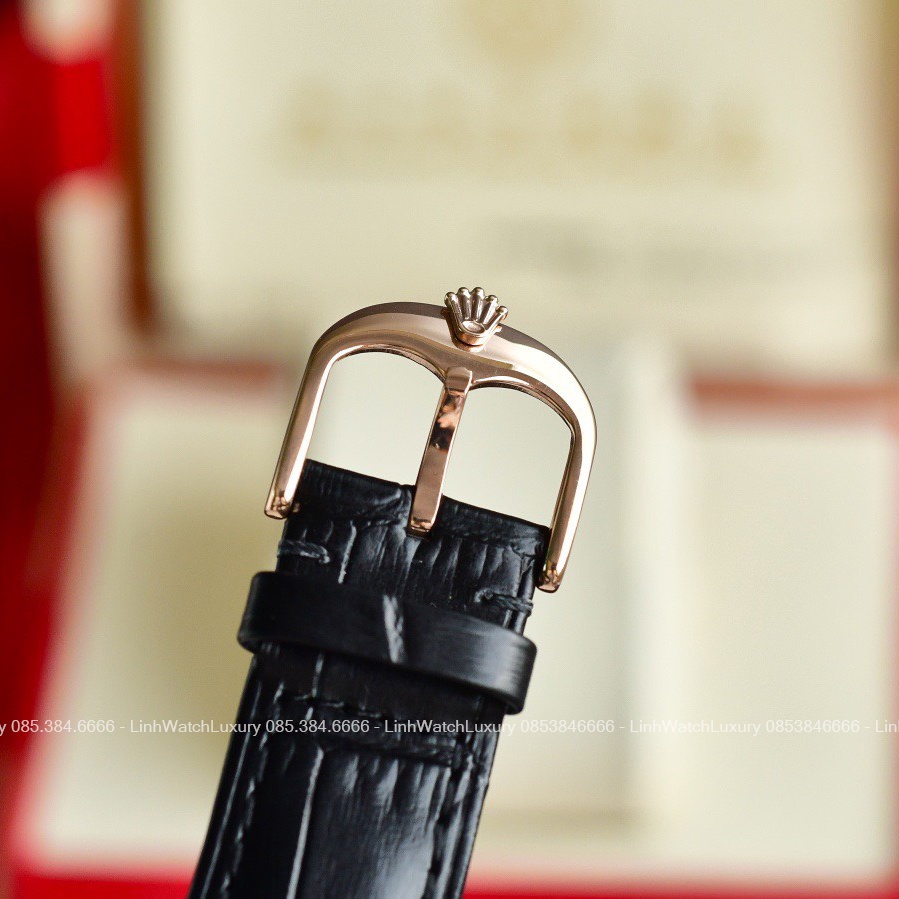 Đồng hồ Nam Rolex Cellini Moonphase 50535 Vàng Everose 39mm Máy cơ Nhật