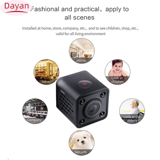 1 Bộ camera Hồng Ngoại mini cctv f9 1080p hd wifi ip Hỗ Trợ Quay Ban Đêm