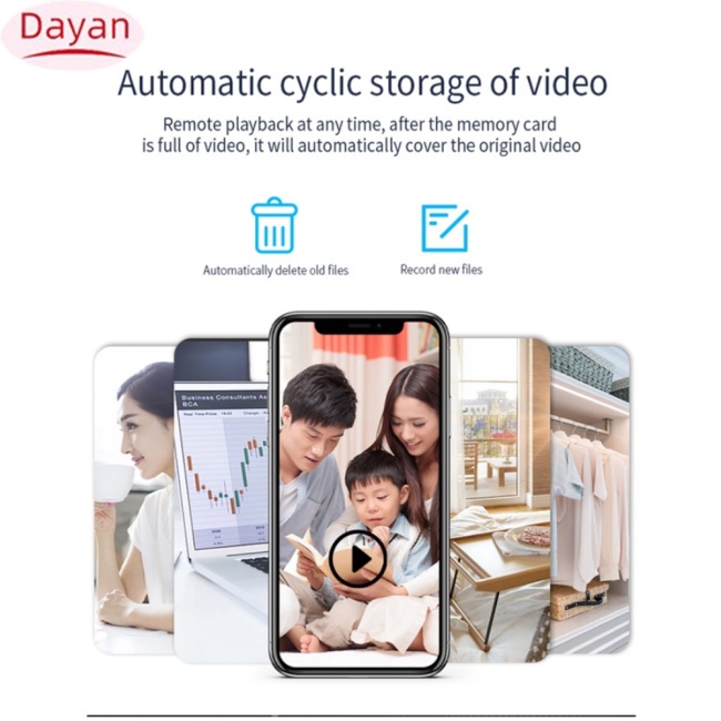 1 Bộ camera Hồng Ngoại mini cctv f9 1080p hd wifi ip Hỗ Trợ Quay Ban Đêm