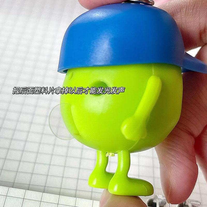 Steve Móc Khóa Hình Quái Vật Mắt To Phát Sáng Và Âm Thanh Dễ Thương