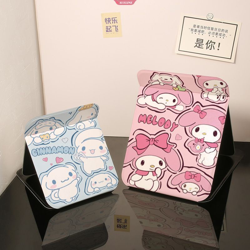 Sanrio Gương Trang Điểm Gấp Gọn Để Bàn mymelody kuromi cinnamoroll Cho Nữ Sinh