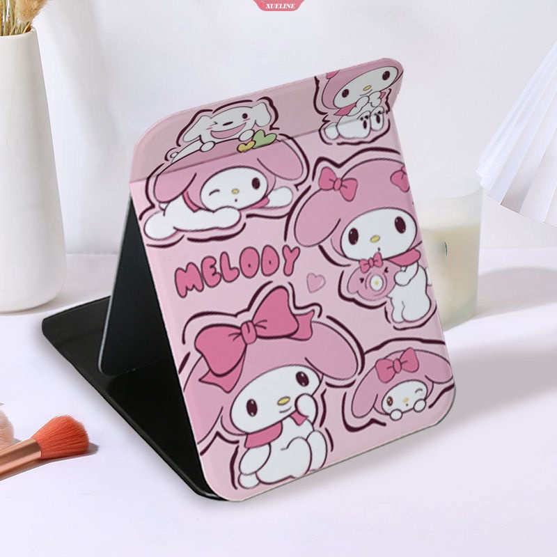 Sanrio Gương Trang Điểm Gấp Gọn Để Bàn mymelody kuromi cinnamoroll Cho Nữ Sinh