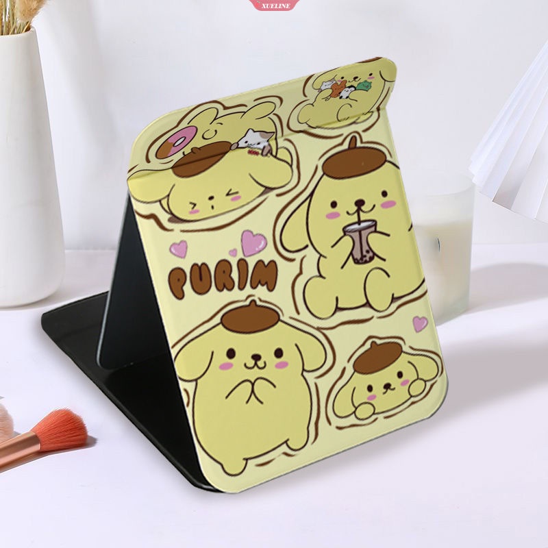 Sanrio Gương Trang Điểm Gấp Gọn Để Bàn mymelody kuromi cinnamoroll Cho Nữ Sinh