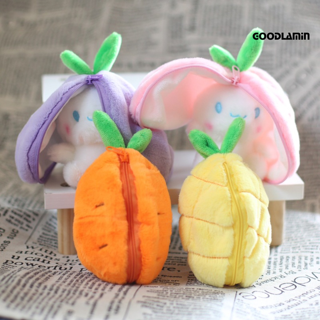 Goodlawt Thú Nhồi Bông Hình Chú Chó Ăn Trái Cây / Thỏ Nhồi Bông Mềm Mại Đáng Yêu Hoạt Hình