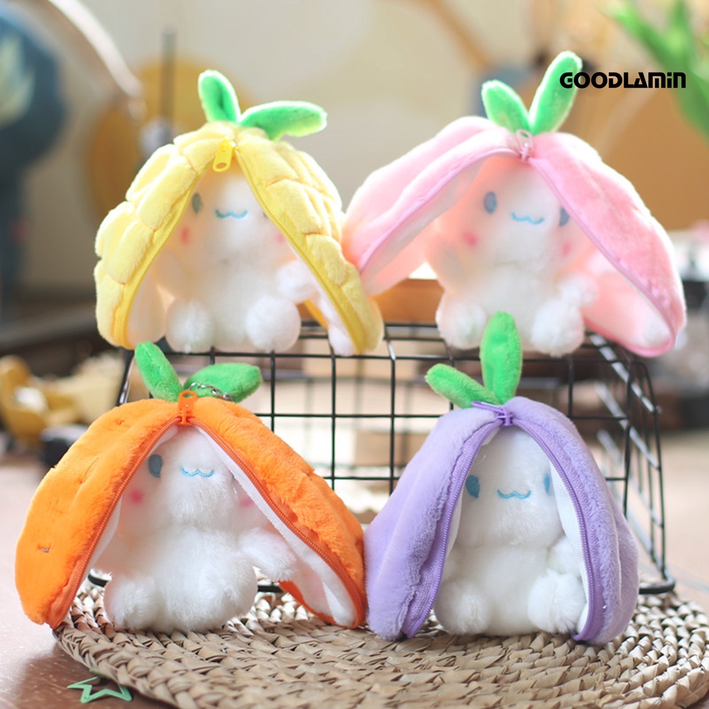Goodlawt Thú Nhồi Bông Hình Chú Chó Ăn Trái Cây / Thỏ Nhồi Bông Mềm Mại Đáng Yêu Hoạt Hình