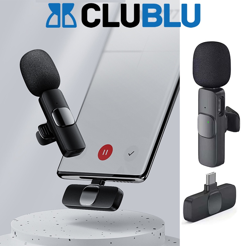 Micro Không Dây Cài ÁoKèm Đầu Thu TYPE-C 2.4G Đẹp Dùng Cho Điện Thoại Màu Hồng Đen Cao Cấp Đầy Đủ Chức Năng Cảm Ứng Cực Nhạy Khử Tiếng Ồn Để Livestream Ghi Âm Phát Trực Tiếp Quay Video Nhỏ Gọn Thuận Tiện Mang Theo Ngoài Trời Livestream Karaoke
