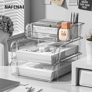 Kệ đựng tài liệu NAFENAI để bàn trong suốt tiện dụng