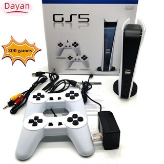 1 Bộ Hoài Cổ Retro Máy Chơi Game P5 Mini Tv Máy Tính Game Station Gs5 Có Dây 200 Trò Chơi