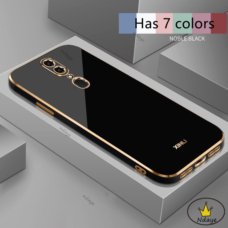  ỐP LƯNG Điện Thoại oppo f11 pro f11 a9 Silicon Viền Vuông Họa Tiết Hoa Bồ Công Anh Và Bướm Tinh Tế Kèm Dây Đeo Cho phone case 