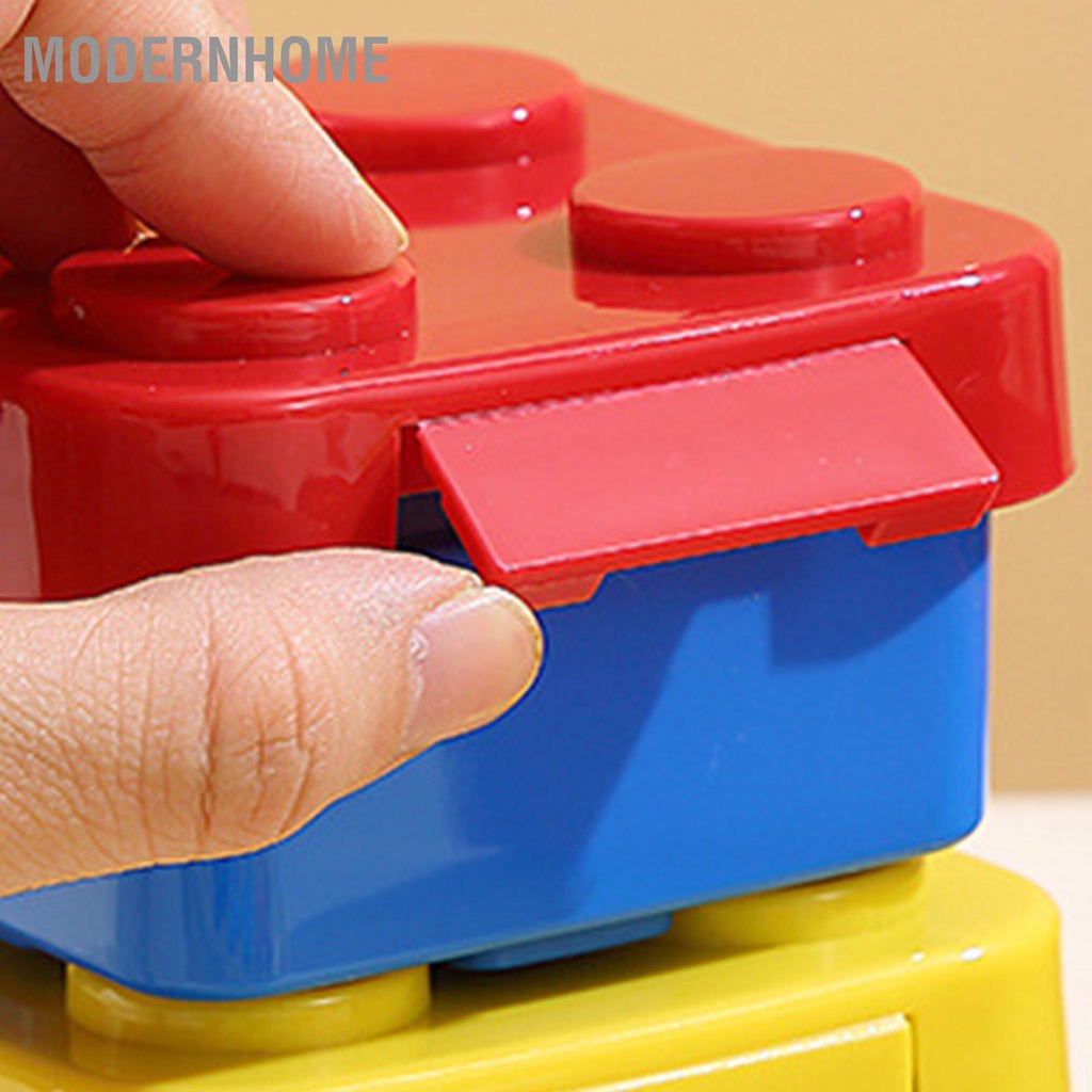 ModernHome DIY Pixel Puzzle Khối xây dựng Hộp cơm trưa sáng tạo cho trẻ em